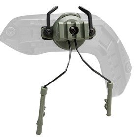 Крепления для наушников Comtac на шлем WST OX HORN / олива - фото 31608