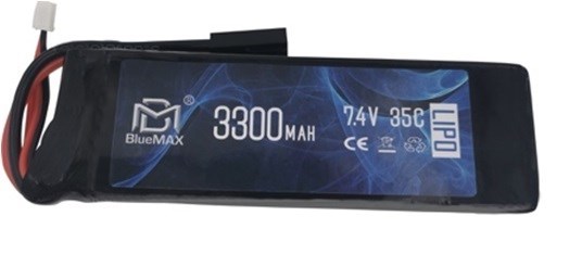 Аккумулятор 7.4В 3300мАч лардж-тип LiPo BlueMax 20С - фото 32976