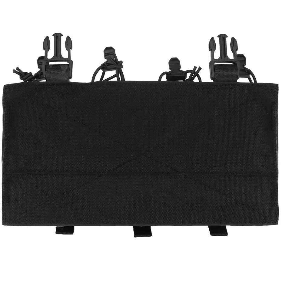 Панель с подсумком WOSPORT 5.56 Quadruple Mag Plate, чёрный мультикам