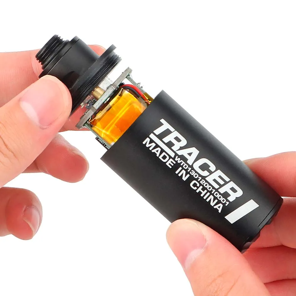 Трассерная насадка-глушитель с адаптером WOSPORT High Power Flash, черный