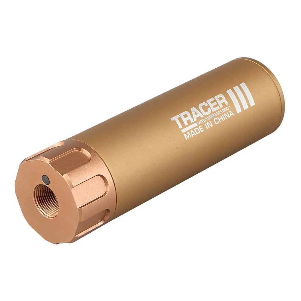 Трассерная насадка-глушитель WOSPORT Flash Silencer M (132 мм), тан