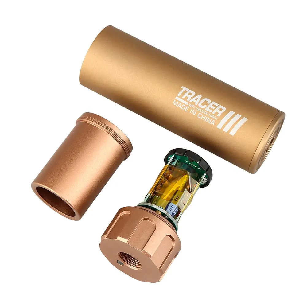 Трассерная насадка-глушитель WOSPORT Flash Silencer M (132 мм), тан