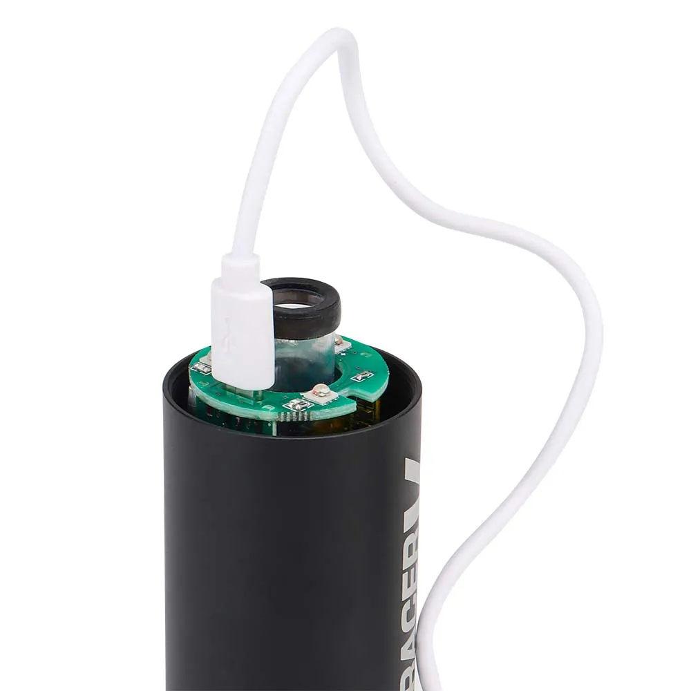 Трассерная насадка-глушитель WOSPORT Shark Shape Colorful Lights Tracer, черный