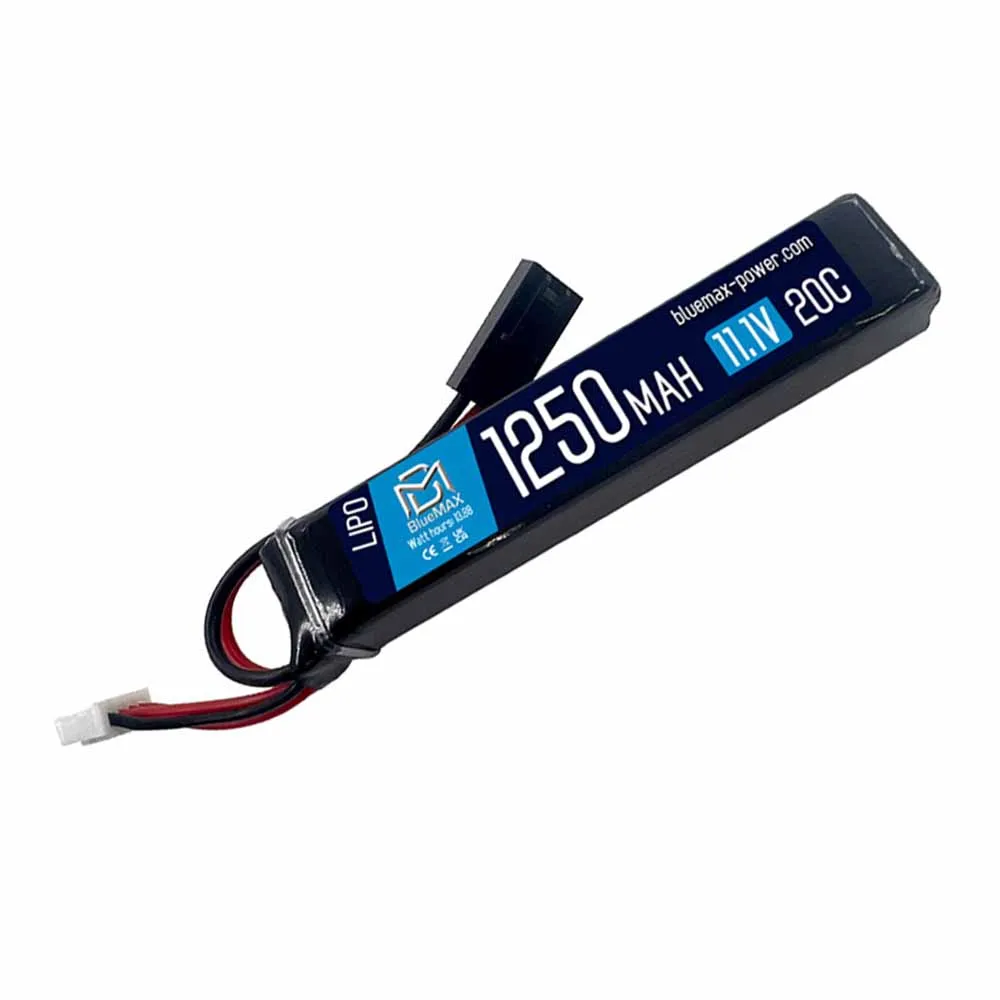 Аккумулятор 11.1В 1250мАч мини-тип LiPo 20С BlueMAX Т-разъем /105*20*17