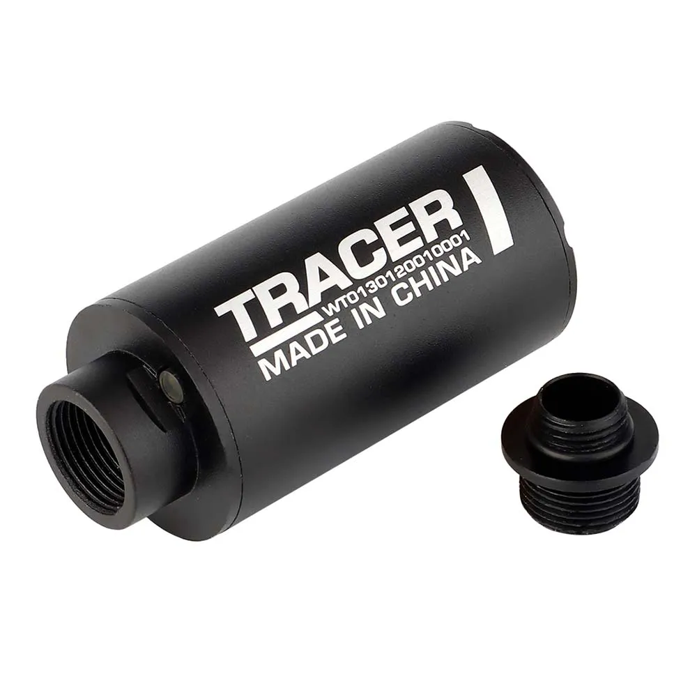 Трассерная насадка-глушитель с адаптером WOSPORT High Power Flash, черный