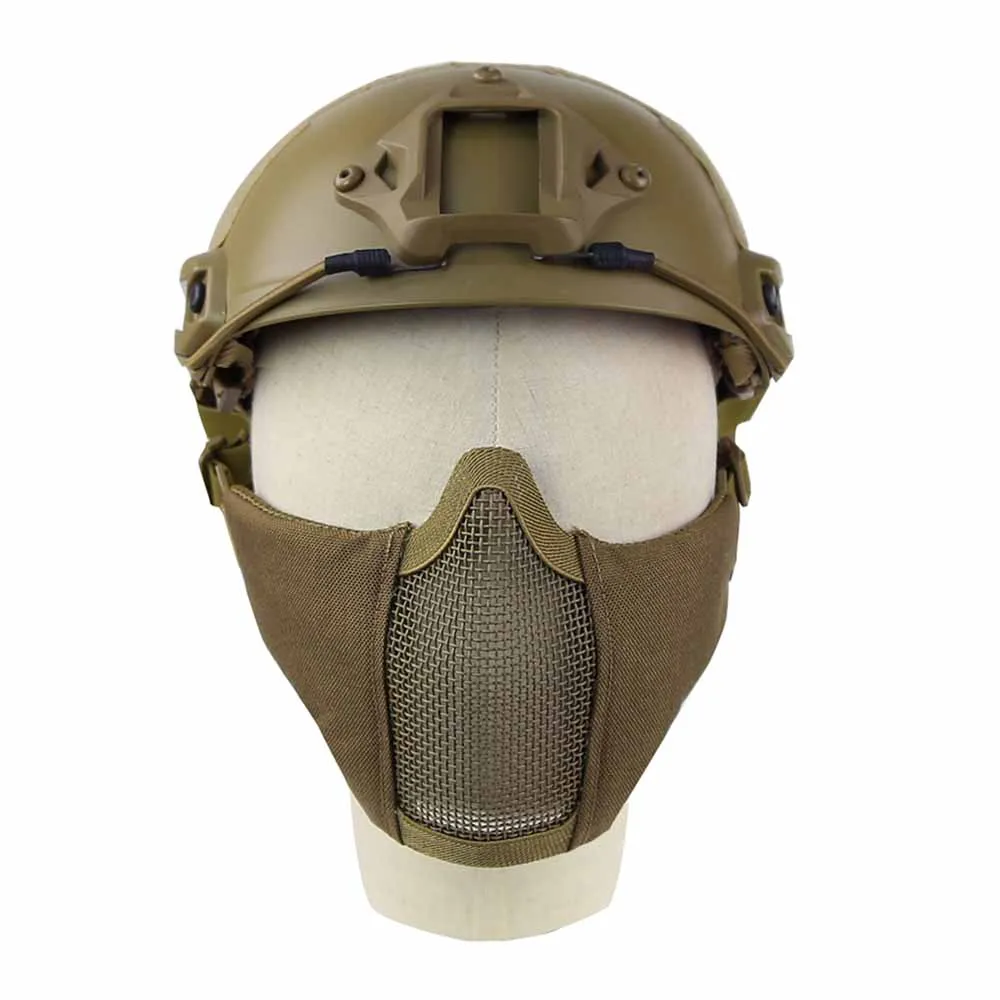 Маска на нижнюю часть лица TMC 2.0 ткань/сетка / Хаки