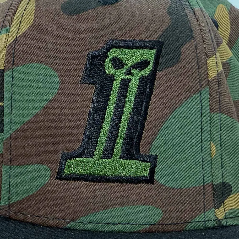 Бейсболка GH FLEXFIT DC, Woodland/чёрный / 6089TC