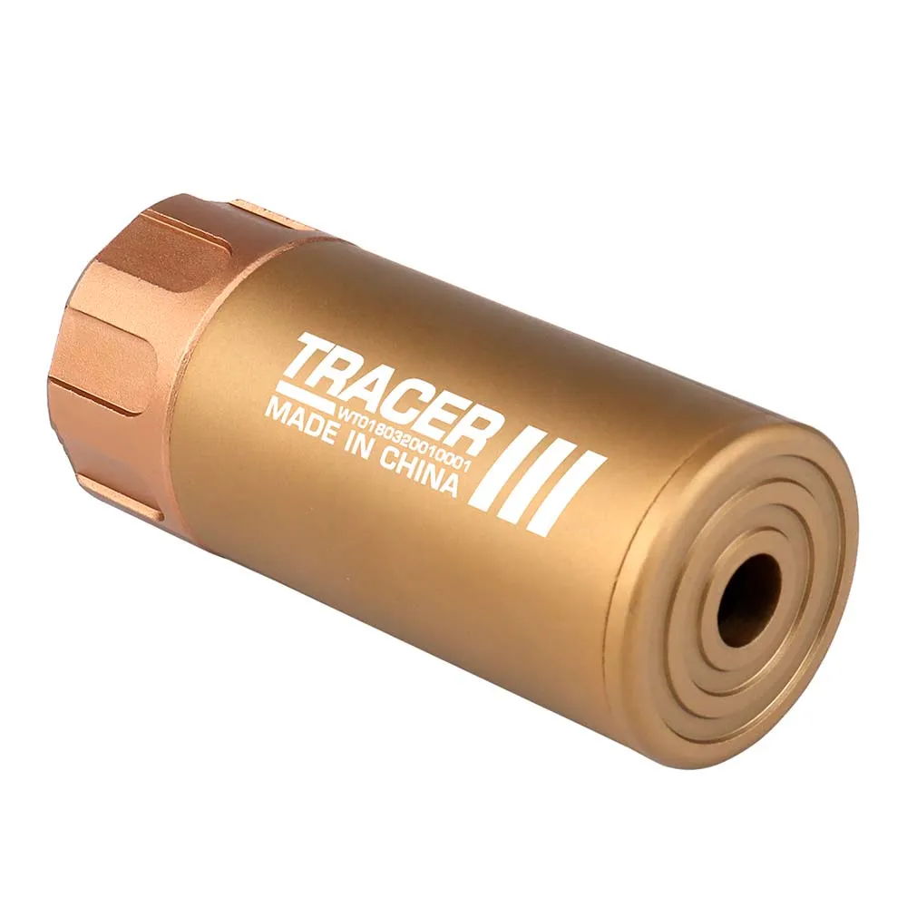 Трассерная насадка-глушитель WOSPORT Flash Silencer S (88 мм), тан
