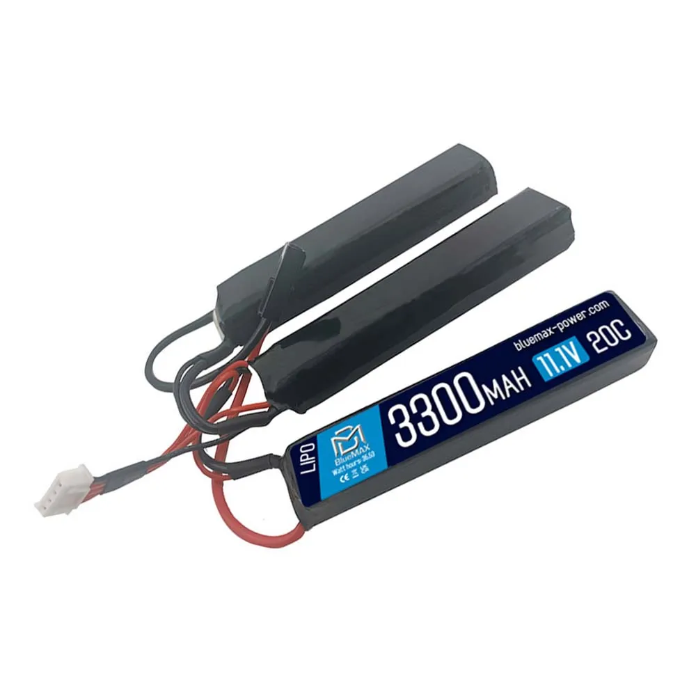 Аккумулятор 11.1В 3300мАч 3-разд LiPo 20С BlueMax Т-разъем / 128*21*19