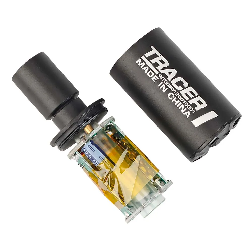 Трассерная насадка-глушитель WOSPORT Airsoft Auto Tracer (85 мм), черный