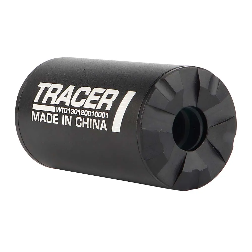 Трассерная насадка-глушитель WOSPORT Airsoft Auto Tracer (85 мм), черный