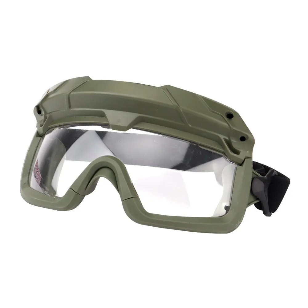 Очки тактические WOSPORT Tactical Multidimensional Split Goggle, прозрачные с креплением на шлем