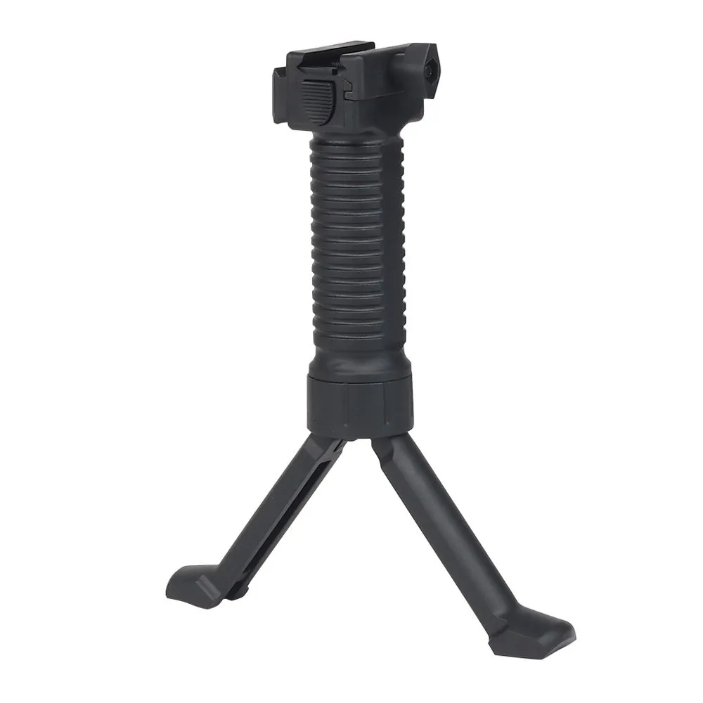 Ручка тактическая с сошками WOSPORT, черный