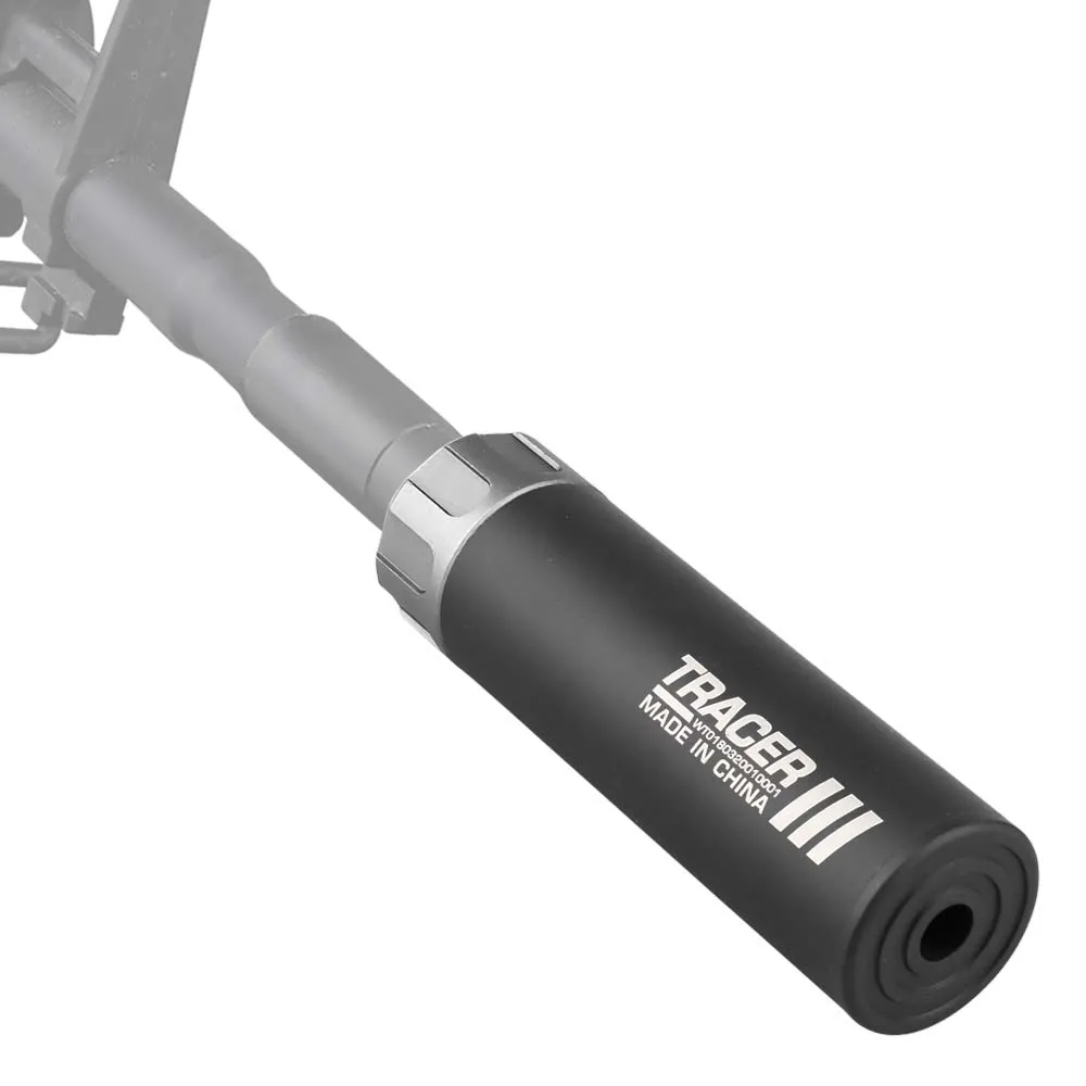 Трассерная насадка-глушитель WOSPORT Flash Silencer M (132 мм), черный