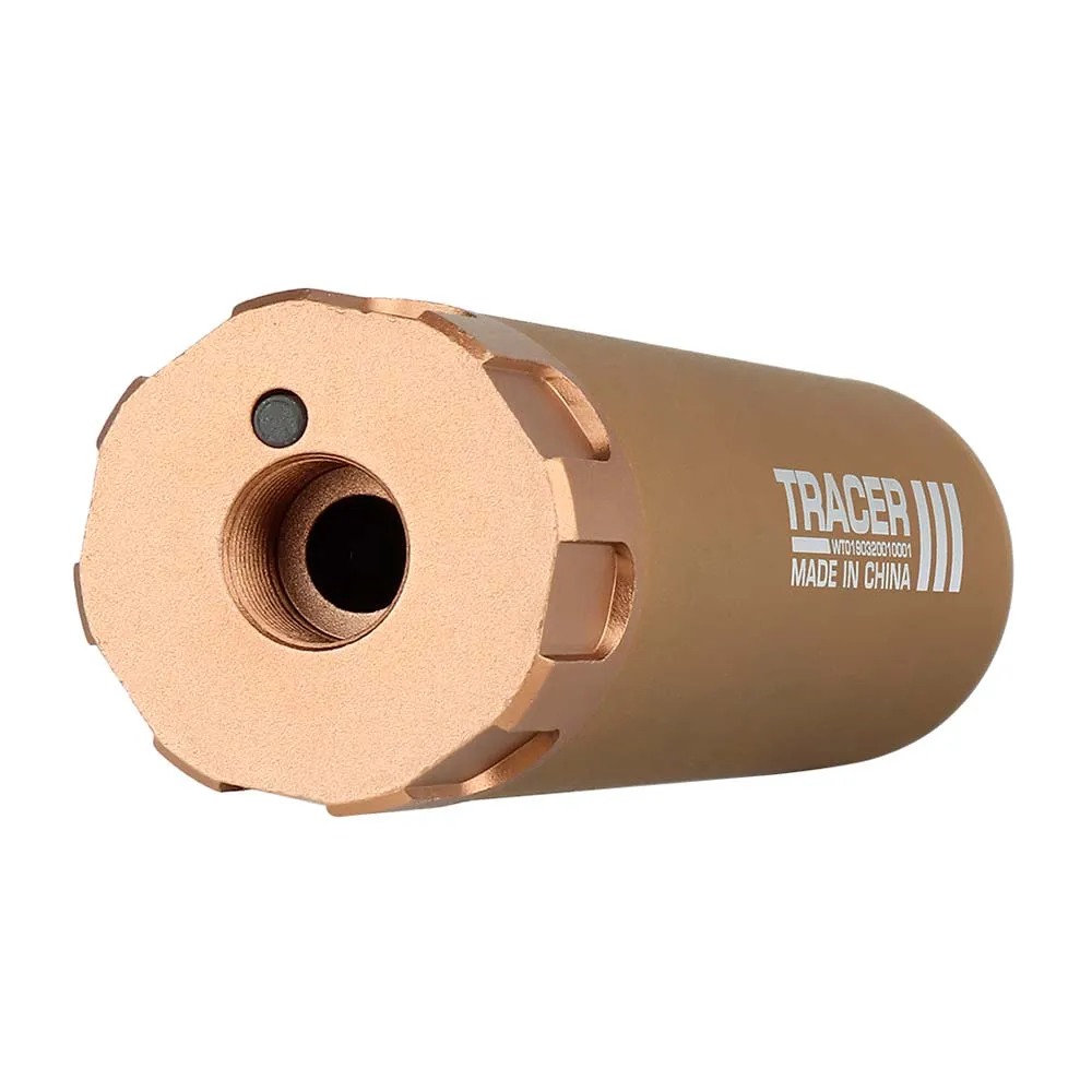 Трассерная насадка-глушитель WOSPORT Flash Silencer L (158 мм), тан
