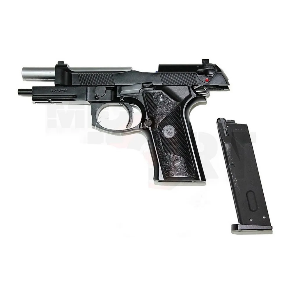 Пистолет газовый KJWorks Beretta M9A1, сер.ствол, планка