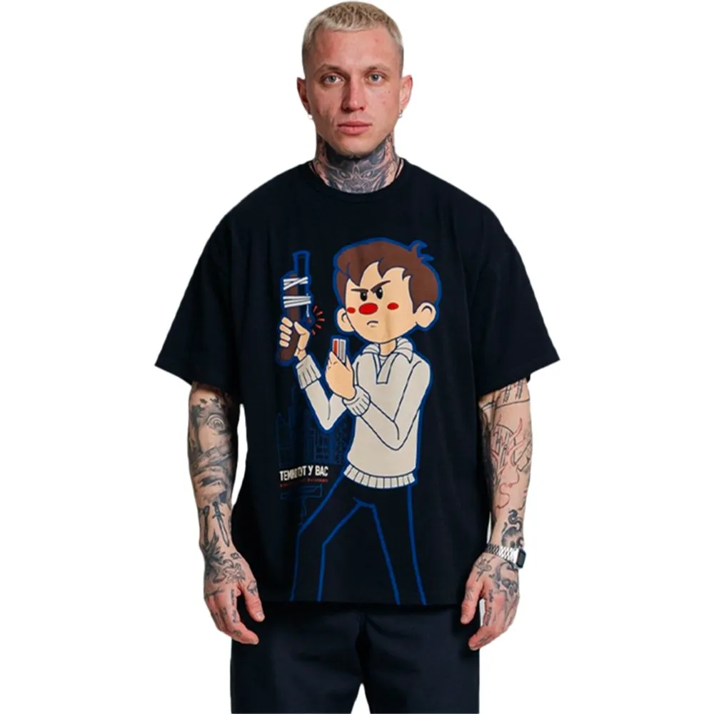 Футболка оверсайз Mother Russia 'Темно тут у вас'