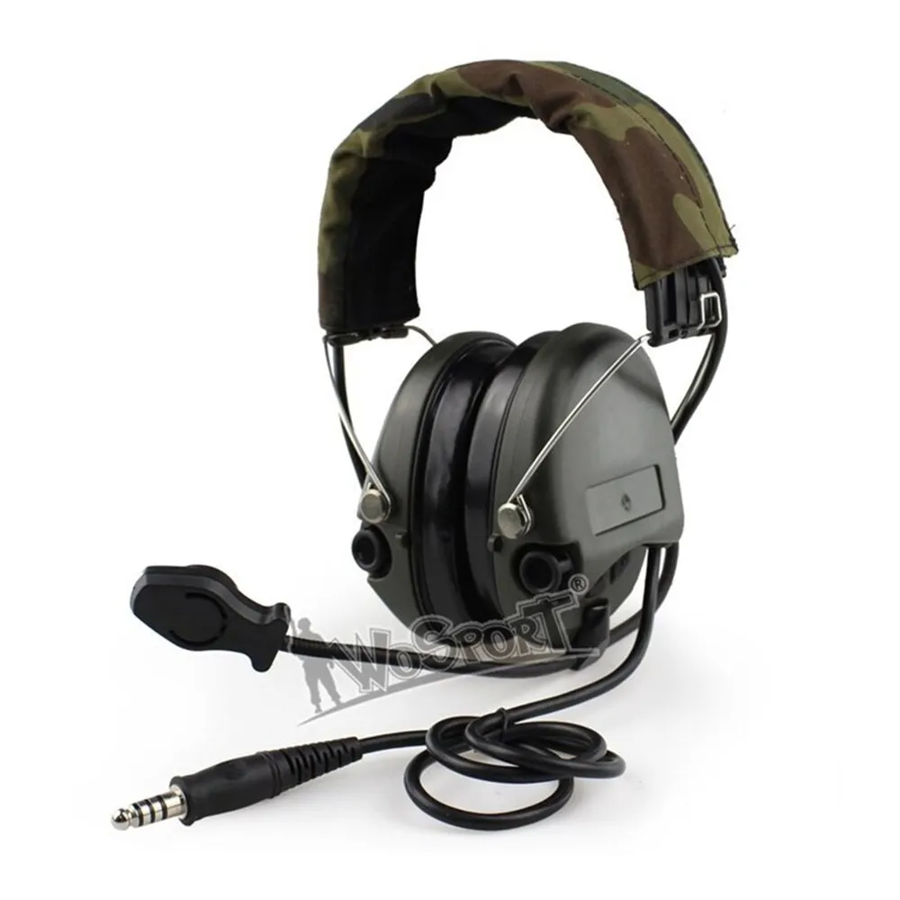 Активные наушники WOSPORT HD-06 (р-ка Sordin), олива