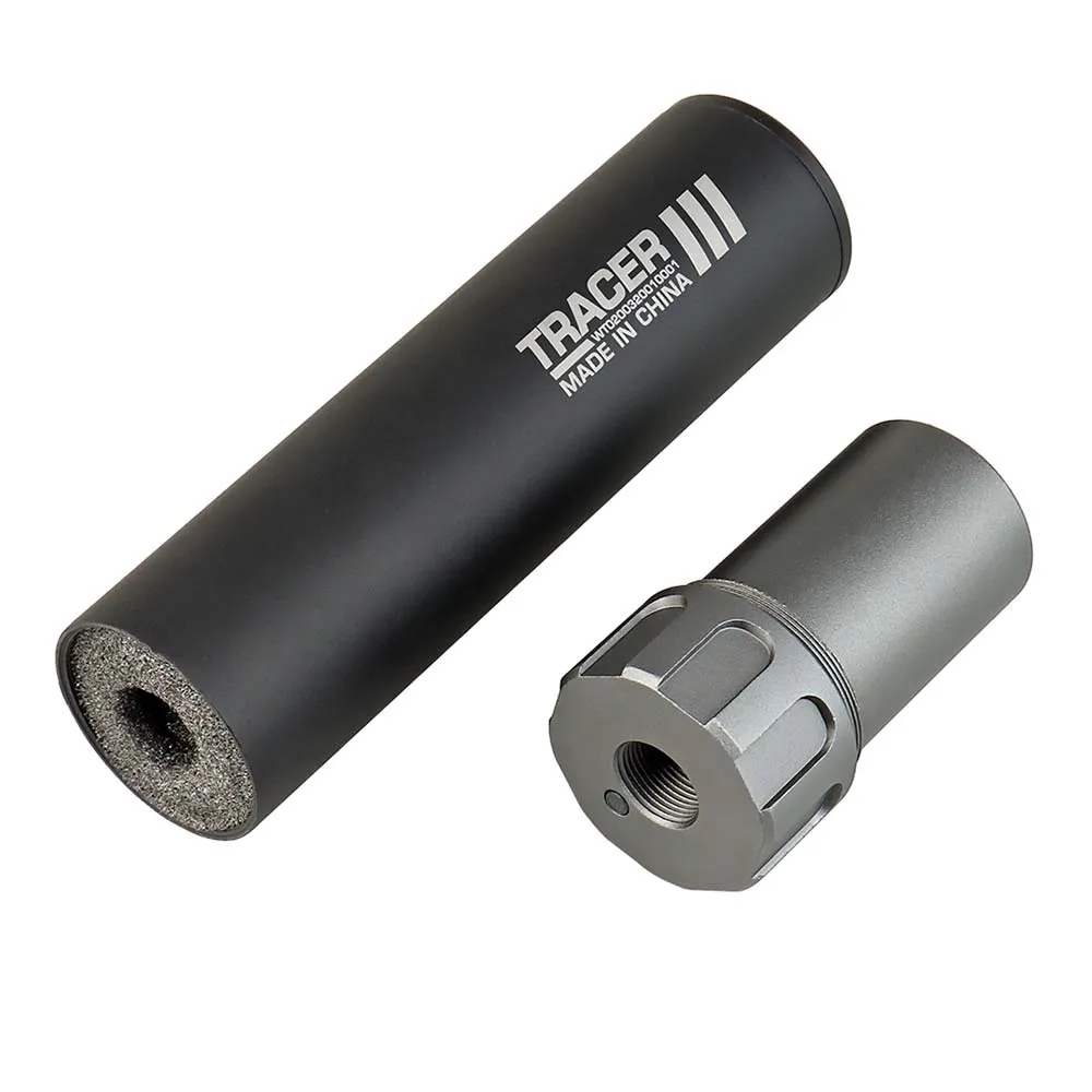 Трассерная насадка-глушитель WOSPORT Flash Silencer L (158 мм), черный