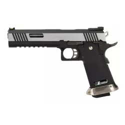 Пистолет газовый WE Hi-Capa 6.0 Two Tone серебро