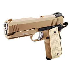 Пистолет газовый WE Colt 1911А1 Desert Warrior 4.3, тан