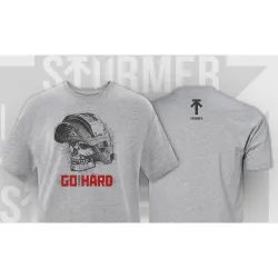 Футболка Sturmer 'Go Hard!' (Серый, 2XL)