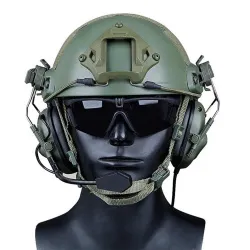 Активные наушники на шлем WOSPORT HD-11 Gen.5 (Олива)