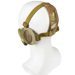 Маска на нижнюю часть лица и уши WOSPORT Tactical Glory Mask, ткань/сетка (Multicam)