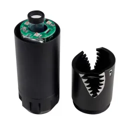 Трассерная насадка-глушитель WOSPORT Shark Shape Colorful Lights Tracer, черный