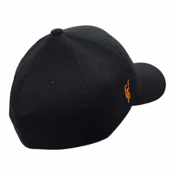 Бейсболка GH FLEXFIT лого оранжевый 6277 (Черный, L/XL)