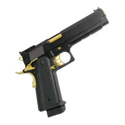 Пистолет газовый Double Bell Hi-Capa 5.1 черный-золотой
