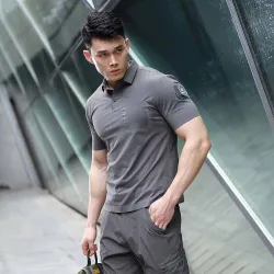 Поло EmersonGear Blue Label Pegasus Leisure Tactical (Серый, L)