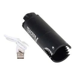 Трассерная насадка-глушитель WOSPORT Shark Shape Colorful Lights Tracer, черный