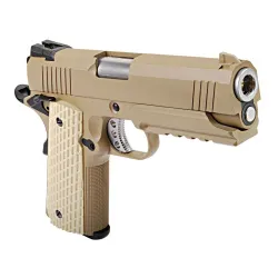 Пистолет газовый WE Colt 1911А1 Desert Warrior 4.3, тан