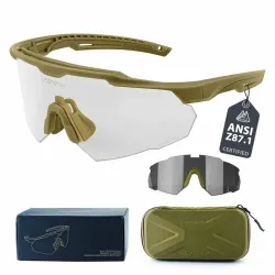 Очки Vozapow SK-20 прозрачная, серая линза (Тан)