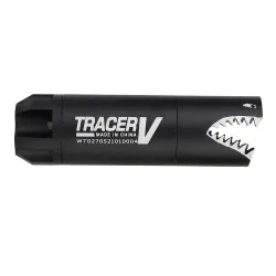 Трассерная насадка-глушитель WOSPORT Shark Shape Colorful Lights Tracer, черный