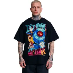 Футболка оверсайз Mother Russia 'Матрёшка' (Черный, L)