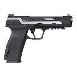 Пистолет газовый G&G Piranha Mk I черный/серебро