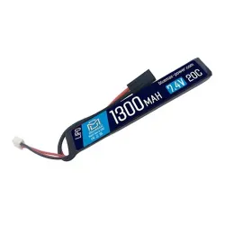 Аккумулятор 7.4В 1300мАч мини-тип LiPo BlueMAX 20С Т-разъем / 128*21*14