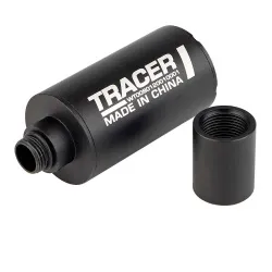 Трассерная насадка-глушитель WOSPORT Airsoft Auto Tracer (85 мм), черный