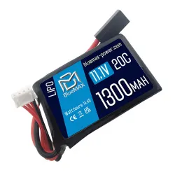Аккумулятор 11.1В 1300мАч PEQ-тип LiPo BlueMax 20С мини-разъем / 65*43*17
