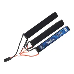 Аккумулятор 11.1В 3000мАч 3разд-тип LiPo 20С BlueMAX 128*21*18 мини-разъем