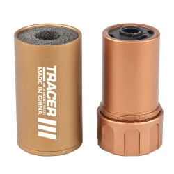 Трассерная насадка-глушитель WOSPORT Flash Silencer S (88 мм), тан