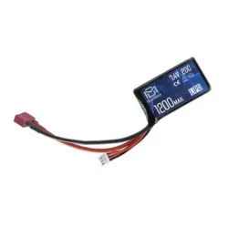 Аккумулятор 7.4В 1200мАч PEQ тип LiPo BlueMax 20С мини-разъем / 54x30x18